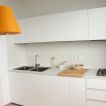 rivestimento cucina spatolato Bianco Oltremateria abitazione privata 
